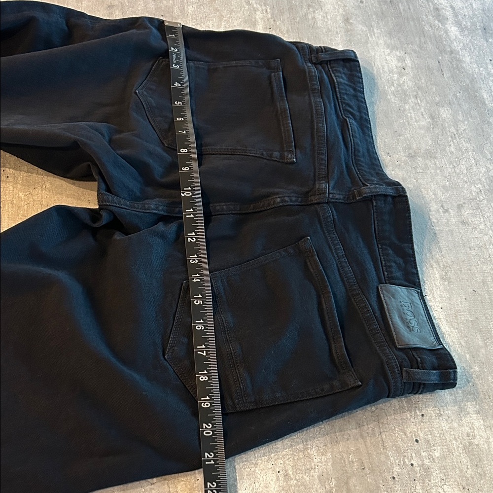 Hugo Boss Cashmere-Touch Denim Men's Black Jeans - Picture 10 of 14